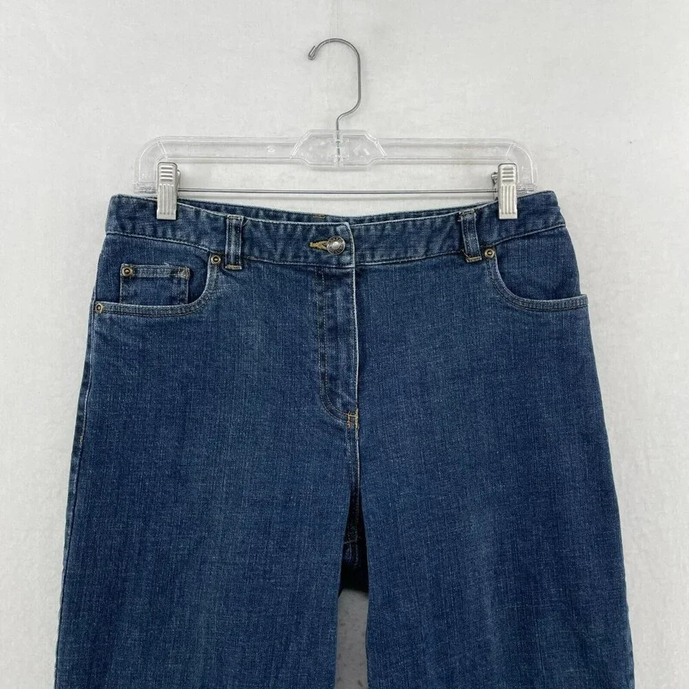 Charter Club Jeans Women's Sz 8P Blue Laura Fit Straight High-Rise Stretch Denim - Picture 6 of 11